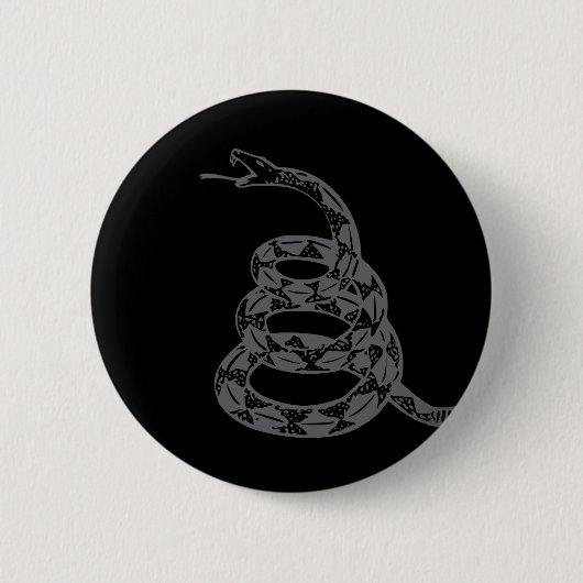 Tritt nicht auf mich Gadsden Flagge Libertarian Sn Button (Vorderseite)