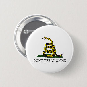 Tritt nicht auf mich Gadsden Flagge Libertarian Sn Button