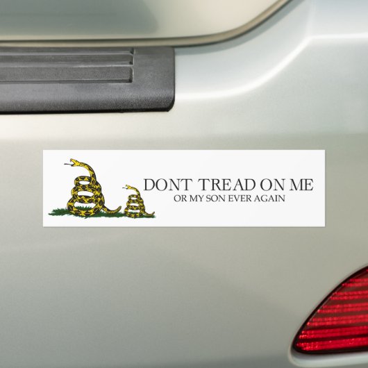 Tritt nicht auf mich oder meinen Sohn Gadsden-Flag Autoaufkleber (Auf Auto)