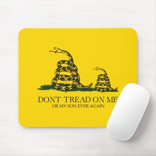 Tritt nicht auf mich oder meinen Sohn Gadsden-Flag Mousepad (Mit Mouse)