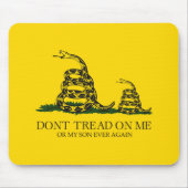 Tritt nicht auf mich oder meinen Sohn Gadsden-Flag Mousepad (Vorne)