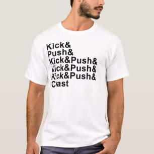 Tritt, Stoß, Küste (schwarze Beschriftung) T-Shirt