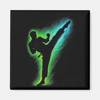 Tritt - Taekwondo-Praktizierender Kunst Magnet
