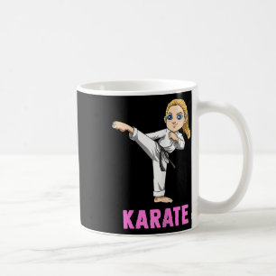 Tritt- und Schlag-Kind - Süßes Karate-Mädchen Kaffeetasse