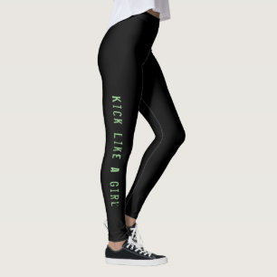Tritt wie Leggings eines Mädchens
