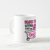 Tritt zurück kaffeetasse (Vorderseite Links)