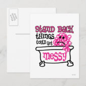 Tritt zurück postkarte (Vorne/Hinten)