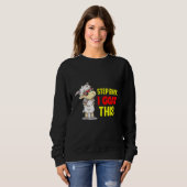 Tritt Zurück Ziege Tier Sweatshirt (Vorne ganz)