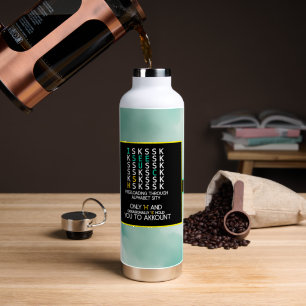 Trittbrettfahrer C Wasserflasche – Alfabet Sity Ed Trinkflasche
