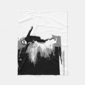 Trittbrettfahrer - Snowboarder Fleece Blanket (Vorderseite)