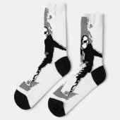Trittbrettfahrer - Snowboarder Socks Socken (Linkes Detail)