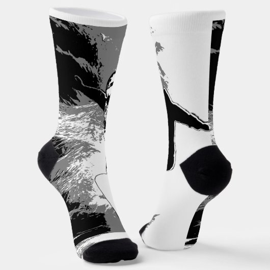 Trittbrettfahrer - Snowboarder Socks Socken (Gewinkelt)
