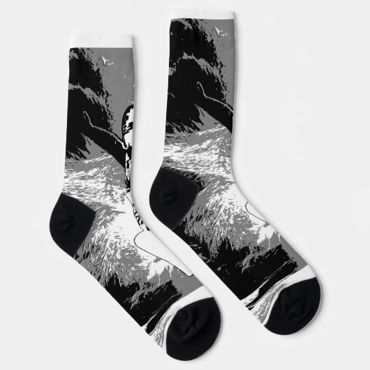 Trittbrettfahrer - Snowboarder Socks Socken (Rechts)