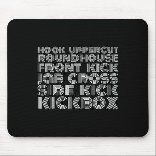 Tritte und Schläge Kickboxer Kickboxen-Shirt  Mousepad