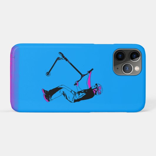 Trittroller-Tricks üben - Rollerfahrer Case-Mate iPhone Hülle (Rückseite (Horizontal))