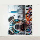 TriTuro die Abfallbeseitigung Wandteppich (Vorderseite)