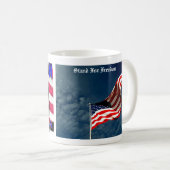 TRIUMP AMERIKA WIR DIE MENSCHEN STAND FÜR FREIHEIT KAFFEETASSE (VorderseiteRechts)