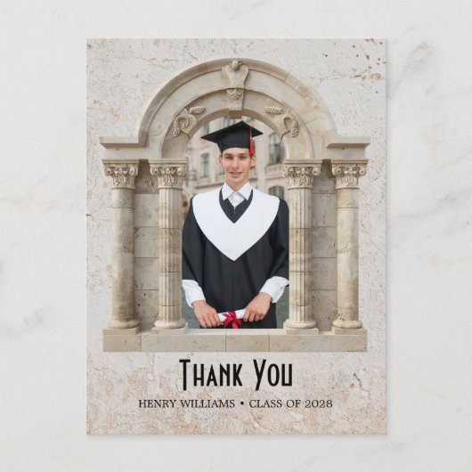 Triumph Arch Abschluss Vielen Dank Postcard Postkarte (Vorderseite)