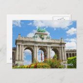 Triumph Arch im Cinquantennaire Parc in Brüssel Postkarte (Vorne/Hinten)