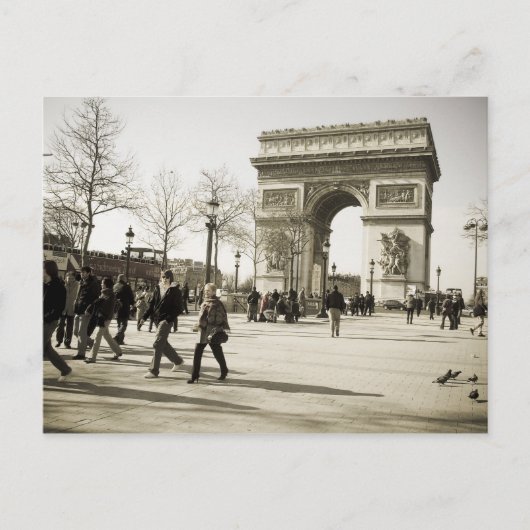 Triumph Arch Paris Postkarte (Vorderseite)