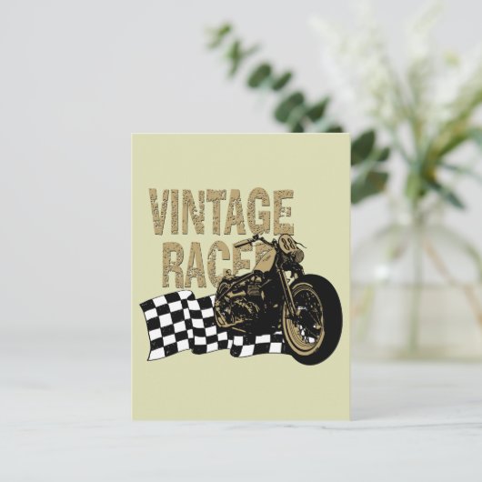 Triumph Bobber Postkarte (Stehend Vorderseite)