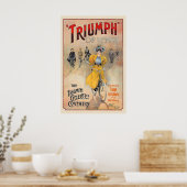 Triumph Cycles Coventry Vintage Werbeplakat Poster (Küche)