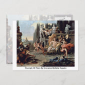 Triumph der Flora durch Giovanni Battista Tiepolo Postkarte (Vorne/Hinten)