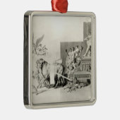 Triumph der französischen Leute über der Monarchie Silbernes Ornament (Rechts)