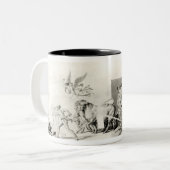 Triumph der französischen Leute über der Monarchie Zweifarbige Tasse (Vorderseite Links)