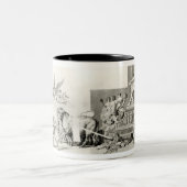 Triumph der französischen Leute über der Monarchie Zweifarbige Tasse (Mittel)