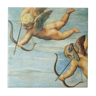 Triumph der Galatea Engel Detail von Raphael Sanzi Fliese