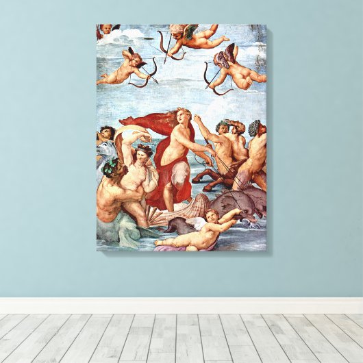Triumph der Galatea von Raphael Sanzio Leinwanddruck (Insitu (Holzboden))