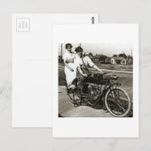 Triumph der Liebe Verabredet auf einem Motorrad Vi Postkarte (Vorne/Hinten)