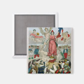Triumph der Republik, 1875 Magnet (Vorderseite/Rückseite)