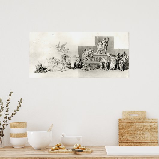 Triumph des französischen Volkes über die Monarchi Poster (Küche)