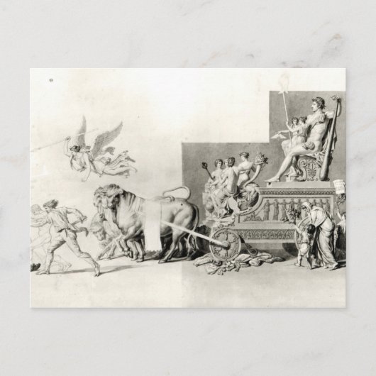 Triumph des französischen Volkes über die Monarchi Postkarte (Vorderseite)