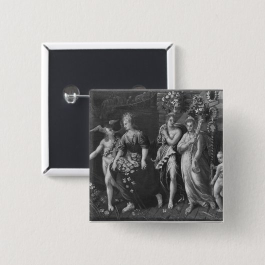 Triumph des Frühlinges Button (Vorne & Hinten)