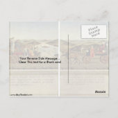 Triumph des Herzogs von Piero Della Francesca Postkarte (Rückseite)