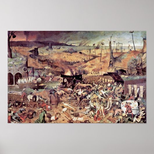 Triumph des Todes durch Bruegel D. Ä. Pieter Poster (Vorne)