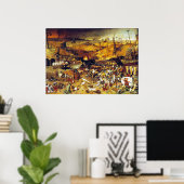 Triumph des Todes (von Pieter Bruegel) Poster (Heimbüro)