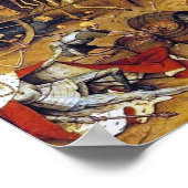 Triumph des Todes (von Pieter Bruegel) Poster (Ecke)