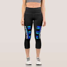 Triumph des Triathlon: Fahren Sie durch das Schwim Capri Leggings