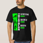 Triumph des Triathlon: Schwimmen, Fahrrad, Erlebni T-Shirt (Vorderseite)