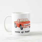 Triumph-Hirsch, klassisches rotes Auto "wachen Kaffeetasse (Links)
