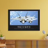 Triumph: Inspiration Zitat 2 Leinwanddruck (Insitu (Wohnzimmer))