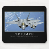 Triumph: Inspiration Zitat 2 Mousepad (Vorne)