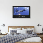 Triumph: InspirationsZitat 1 Leinwanddruck (Insitu (Schlafzimmer))