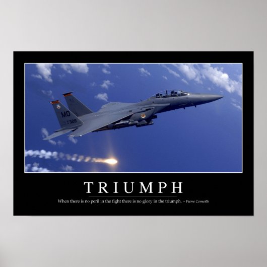 Triumph: InspirationsZitat 1 Poster (Vorne)