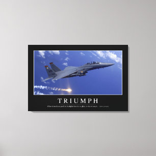 Triumph:: Inspirierend Zitat 1 Leinwanddruck