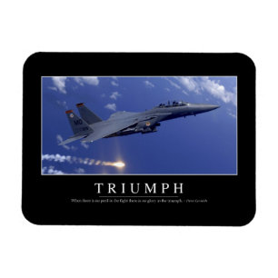 Triumph:: Inspirierend Zitat 1 Magnet